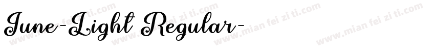 June-Light Regular字体转换